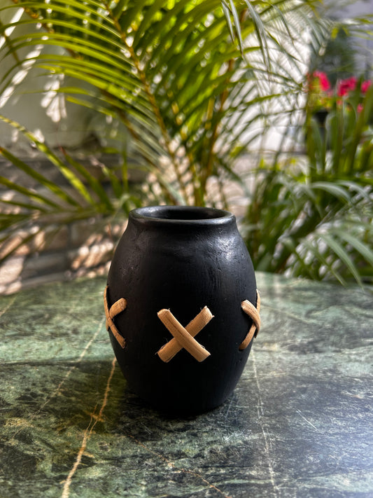 Candle Stand | Longpi Black Pottery