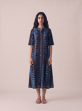 Ajrak Buttoned Dress