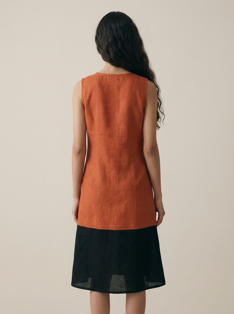 Copper Block Dress