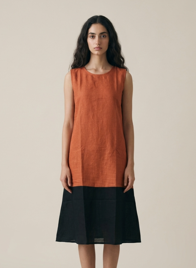 Copper Block Dress