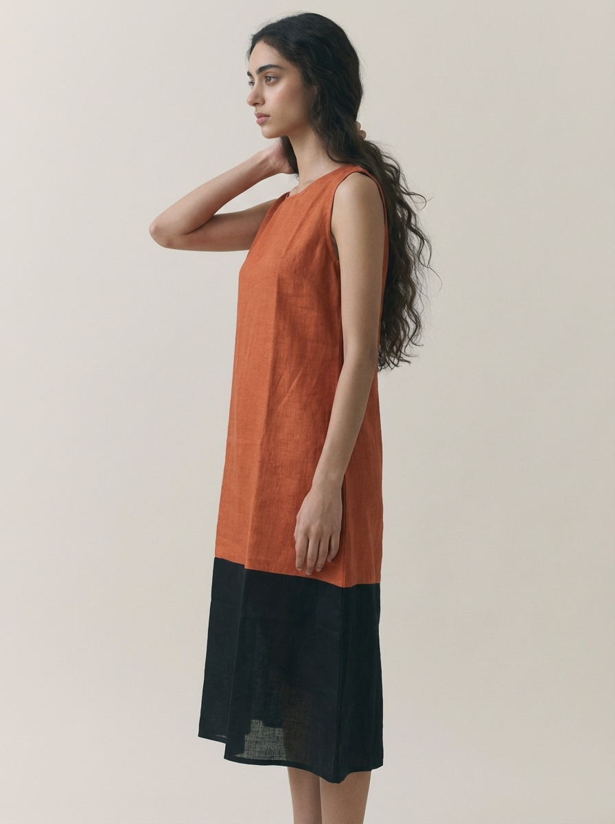 Copper Block Dress