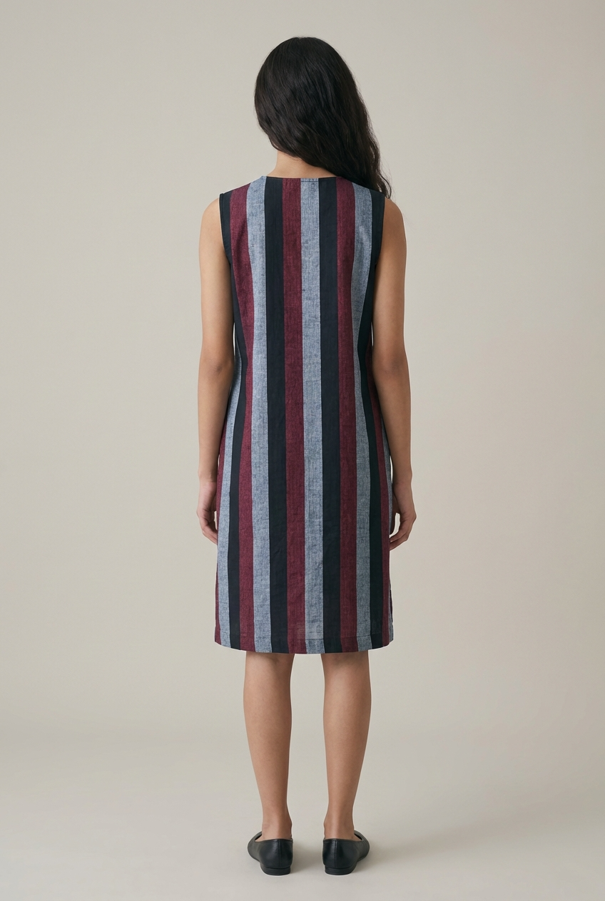 Linen Striped Dress