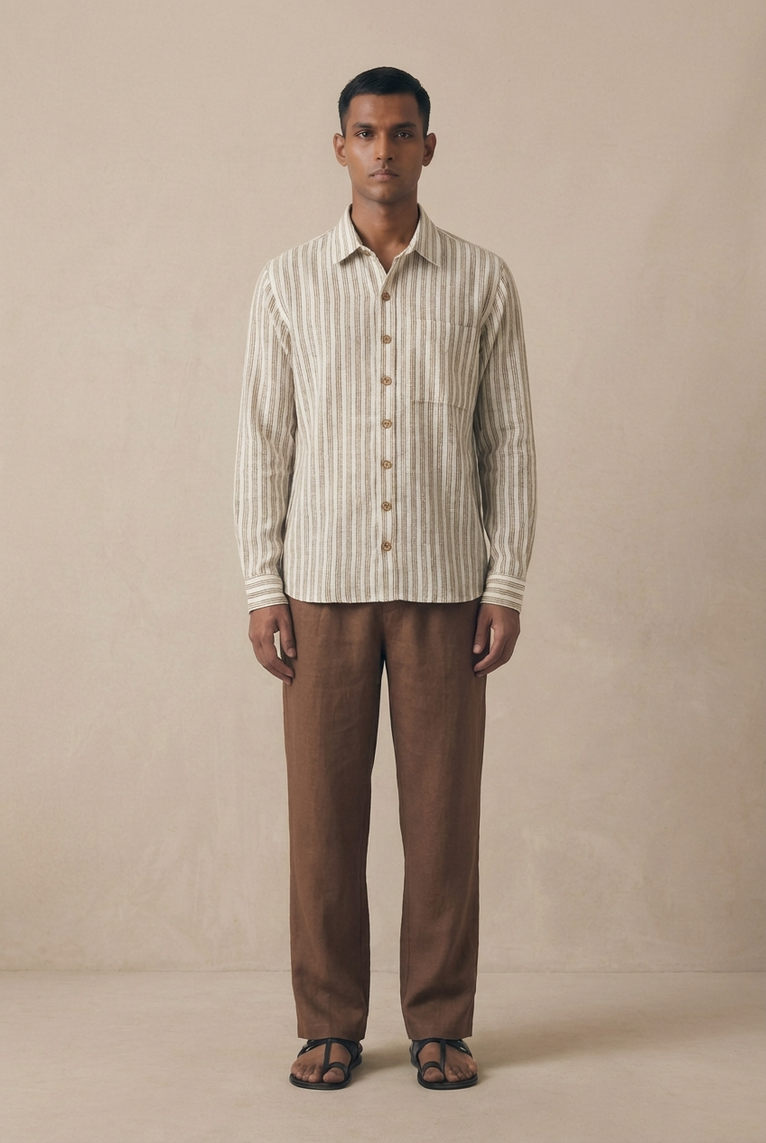 Linen Striped Shirt