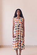 Multicolor Ikat Dress